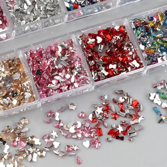 2000pcs 3D Flatback Rhinestones for Nails {6}