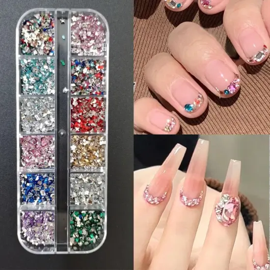 2000pcs 3D Flatback Rhinestones for Nails {3}