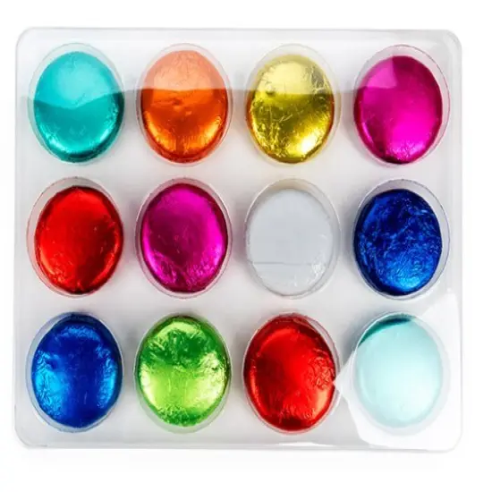 Round Cookie Tackle Box 12 Cavity 7 5/16" x 11/16" x 9 11/16" 25 pack CTBS34O {1}