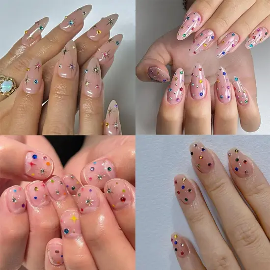 3000pcs Flatback Rhinestones for Nails {5}