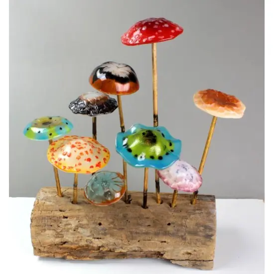 3.25" dia. x 1.25" Small Center Drop Drape Glass Slumping Kiln Mold {3}