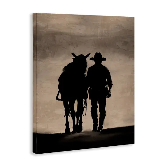 Stupell Industries Best Friends Horse & Cowboy Canvas Wall Art Design by Kim Allen {3}