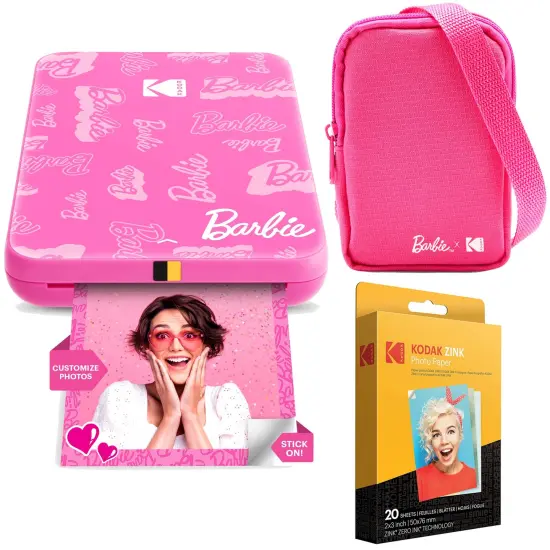 Kodak x Barbie Step Slim Instant Portable Photo Printer Barbie Starter Bundle (Signature Style) {1}