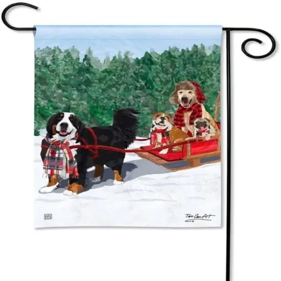 Mountain Dogs Garden Flag {3}