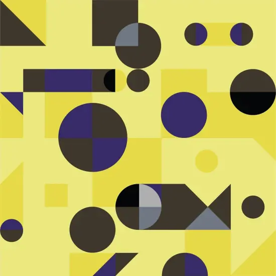 Yellow and Black Geoforms Gift Wrap {3}