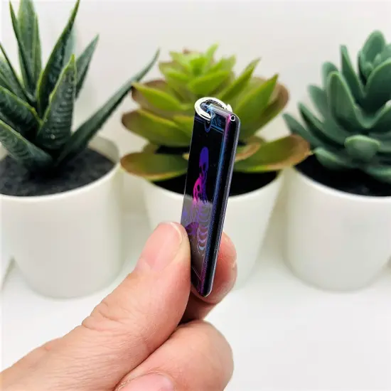 The Lovers Black and Pink Tarot Card Charms, 39x22mm {3}