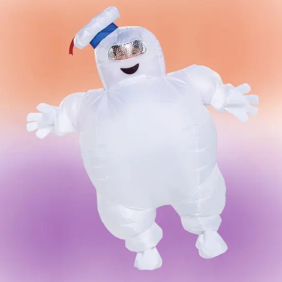 Kids Inflatable Ghost Costume with Built In Fan and Hood {2}