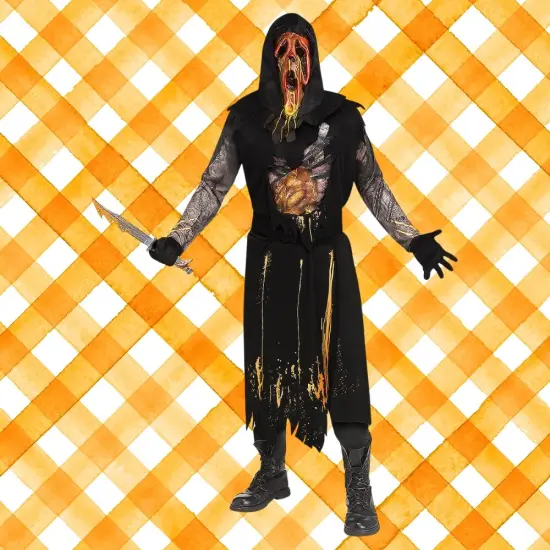 Adult Scorched Ghost Face Costume Dead by Daylight Perfect for Fans of Horror Look {2}