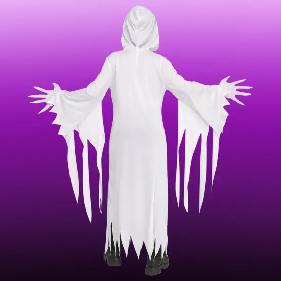 Kids The Banshee Ghost Costume with Hooded Robe and Mask {3}