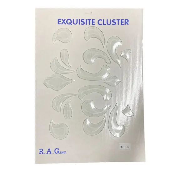 10" x 20" Exquisite Clear Glass Bevel Cluster EC166 {3}