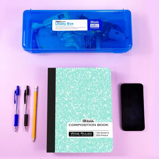 BAZIC W/R 100 Ct. Pastel Color Marble Composition Book {6}