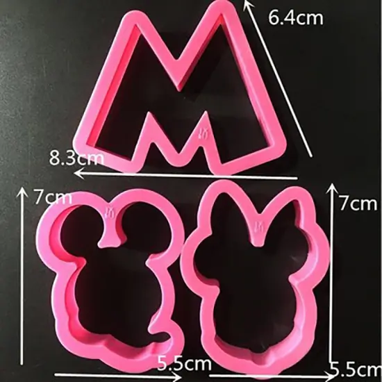 Mickey & Minnie Mouse Cutters 5pc {5}