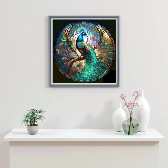 Diamond Painting Kits for Adults - Peacock DIY 5D Diamond Art Kits Full Drill Diamond Dots Paintings with Diamonds Gem Art {3}