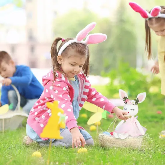 Ballerina Doll Easter Stuffed Animal Bunny Stuffed Animal Easter Plush Animal Doll, Plush Toy Bunny Stuffed Animals for Girls Easter Stuffed Animal on Birthday Christmas {5}