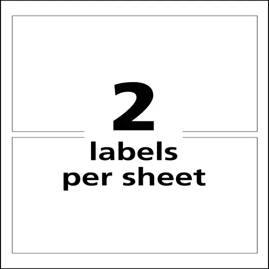 Avery UltraDuty GHS Chemical Labels for Pigment Inkjet Printers, Permanent Adhesive, Waterproof, UV Resistant, 4-3/4" x 7-3/4", 100 Labels (60522) {2}