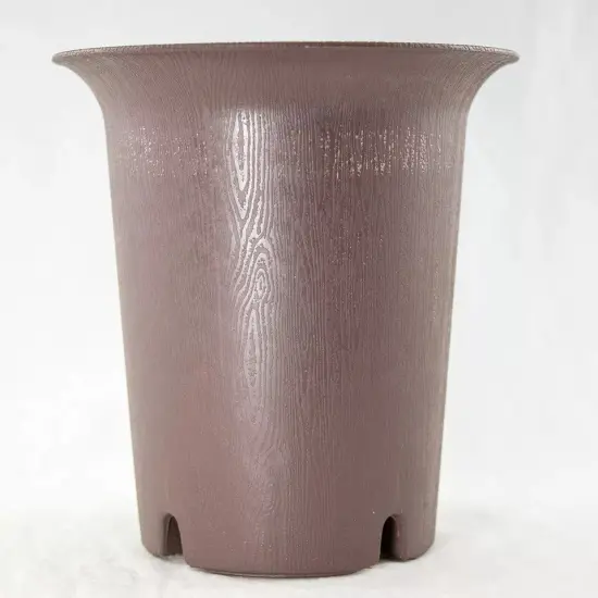 2 Round Cascade Plastic Bonsai, Succulent & Orchid Planter 5.25"x 5.25"x 5.75" {1}