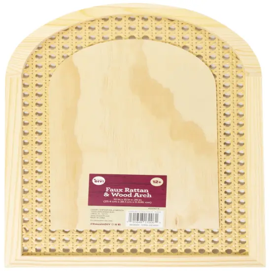 FAUX RATTAN FRAMED WOOD ARCH-FAUX RATTAN FRAMED WOOD ARCH {1}