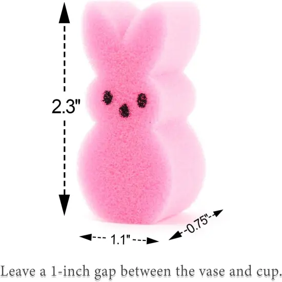Easter Decorations - Easter Peeps Bunnies Vase Filler Set, Spring Decor Home Indoor Decoration Centerpieces for Tables {3}