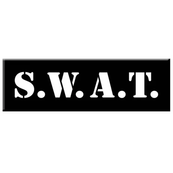 SWAT Team Iron On Applique Costume Police Task Force Patch Accessory {2}