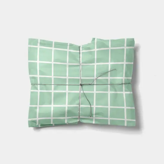 Green Chalk Plaid Gift Wrap {1}