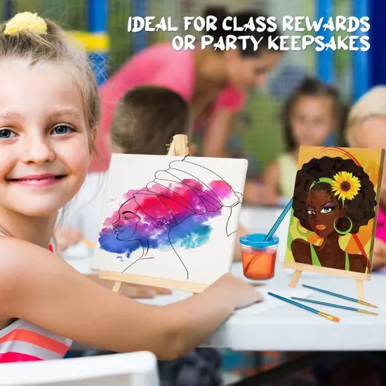 12 Pack Sip and Paint Kit Pre Drawn Canvas {6}