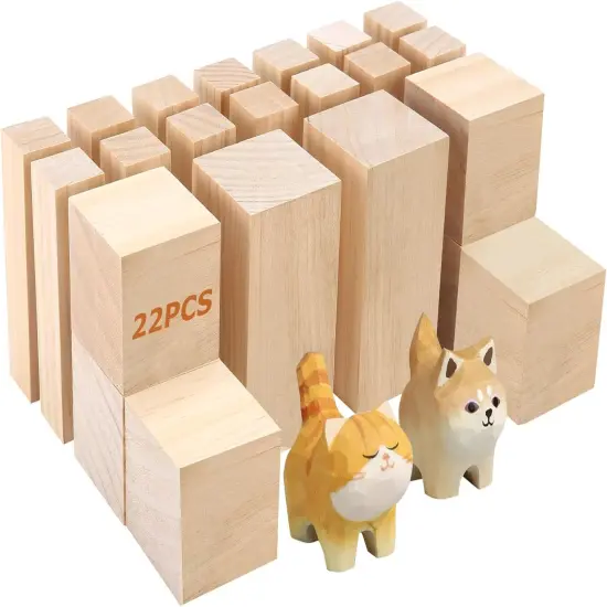 22 Pack Basswood Carving Blocks {1}