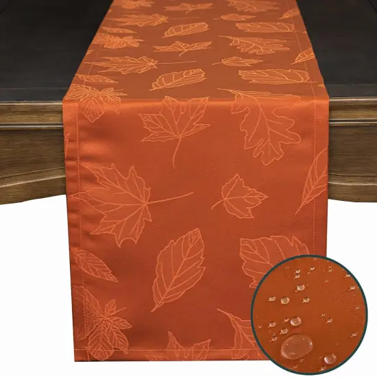 Autumn Thanksgiving Table Runners - Maple Leaf Rust {2}