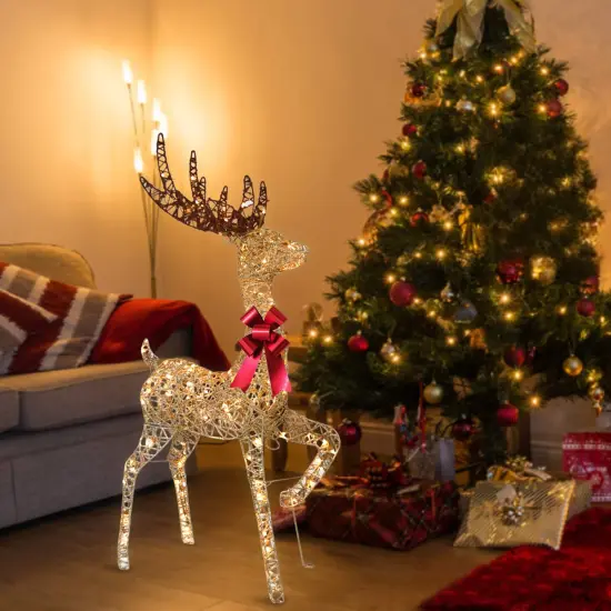 Warm White LED Reindeer Decoration, Indoor Outdoor Christmas Display {2}