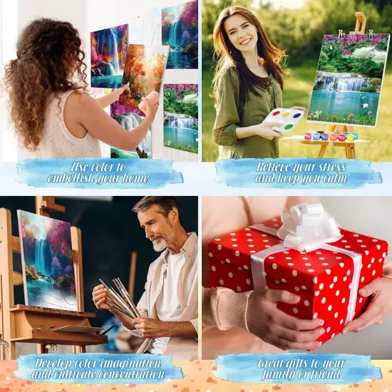 12 Pack Pre Drawn Canvas for Painting Sip and Paint Kit {5}