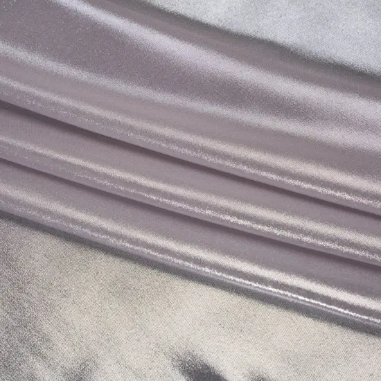 1 Yard Silver on Lavender Liquid Sheen Chiffon Sheer Metallic Polyester Fabric 60" Width {1}