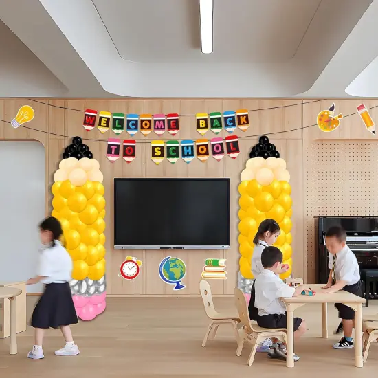 Back to School Pencil Balloons Kit Decorations {2}