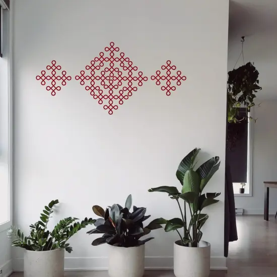 Small Muggu Kolam Cutout Diy Indian Backdrop Traditional Wall Decorations Home Office Decor Puja Mandir Rangoli Pooja Decor Religious Cutout Spiritual Housewarming Gift Silver {2}