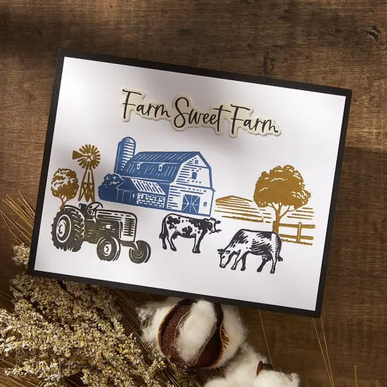 Spellbinders BetterPress Plate & Die Set by Justine Dvorak-Farm Sweet Farm {7}