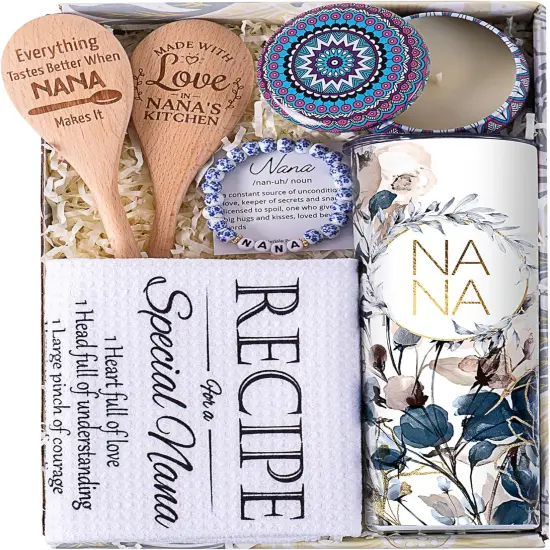 Nana Gifts, Mothers Day Gift Basket for Nana, Grandmother from Grandkids, Granddaughter, Grandson - Kitchen Cooking Present Ideas {1}