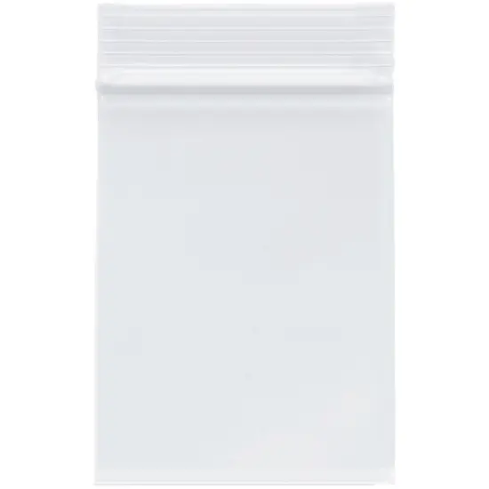 Plymor 3" x 4", 2 Mil Zipper Reclosable Plastic Bags {1}
