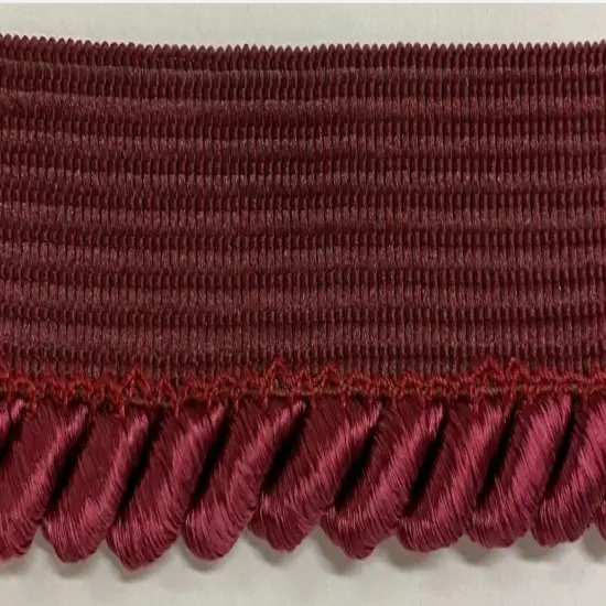 Large Twist Cord with Lip Piping Trimming - 6 Yards - Many Colors Available! Wine {1}