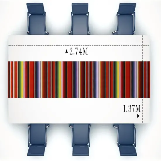 4 Pcs Fiesta Tablecloth 108 x 54 Inch Plastic Tablecover Waterproof Mexican Tablecloth Mexican Striped Table Cover for Taco Night Festive Fiesta Wedding (White) {2}