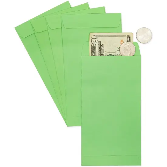 Budgeting Envelopes for Cash, Coins, Money (3.5 x 6.5 In, 100 Pack) {6}