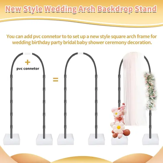 Balloon Arch Kit With Free Bending Shape Frame and Base Floor Stand for Wedding, Baby Shower, Graduation Decoration - Half Arch Balloon Garland {4}