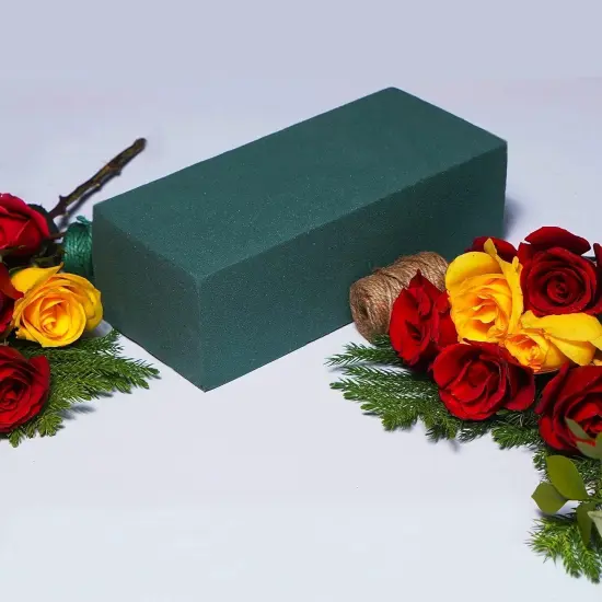 Pack of 6 Dry and Wet Floral Foam Blocks for Fresh and Artificial Flowers, Each (7.8&rdquo; L x 3.5&rdquo; W x 2.4&rdquo; H), for Wedding, Birthdays, Home, Office, and Garden Decorations {3}