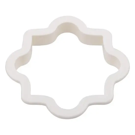 4 PC Plastic Frame Pattern Shape Cookie Cutters Set {6}