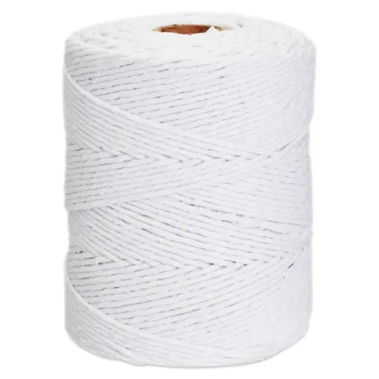 200 Yards of 2mm Macrame Cord for Crafts, White Cotton String for Gift Wrapping, Bakers Twin for Wall Hanging, Plant Hangers, DIY Projects, Gardening, Homemade Art {1}
