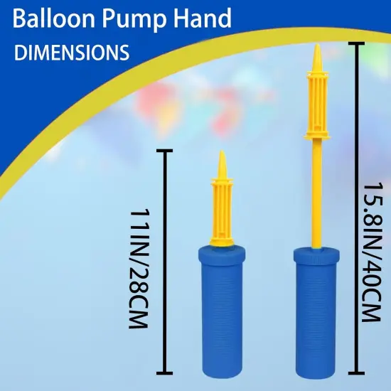 Balloon Hand Pump,Balloon Pump Hand Two-Way Dual Action,Air Pump for Balloons for Birthday Party Decorations, Portable Hand Pump for Balloons. (Pack of 1) {4}
