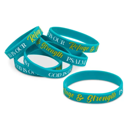 24 Pcs Christian Religious Motivational Wristbands Wrist Bands Silicone Rubber Bracelets for Party Favors Multicolor {4}