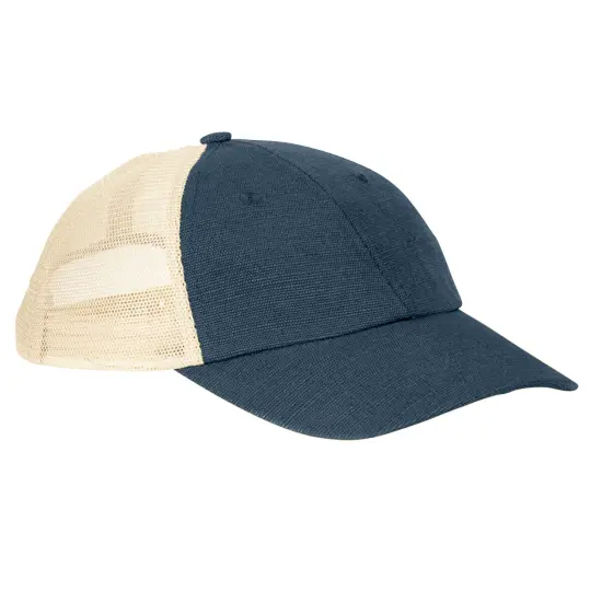 Econscious&reg; Washed Hemp Blend Trucker Hat NAVY/ OYSTER {1}