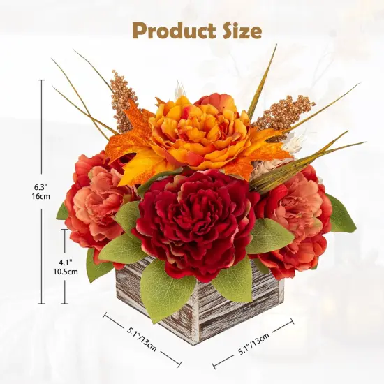 Fall Autumn Harvest Floral Centerpiece - Style 2 {2}