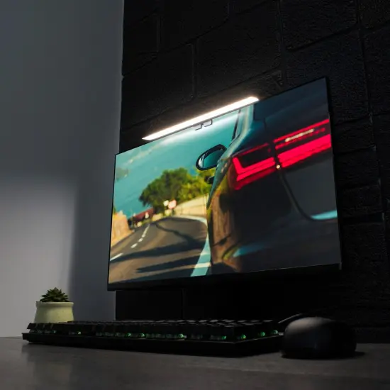 Insten Laptop LED Light Lamp, No Glare, Switchable Light Modes, Dimmable, 11 inch Black {7}