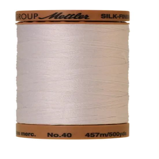 White (9135-2000) | Silk-Finish Cotton 40wt (457M / 500Y) | Mettler Thread {1}