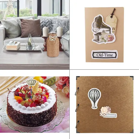 50PCS Stamp Stickers Ephemera Aesthetic Scrapbook Stickers {2}