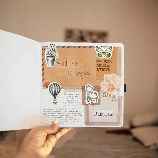 50PCS Stamp Stickers Ephemera Aesthetic Scrapbook Stickers {5}